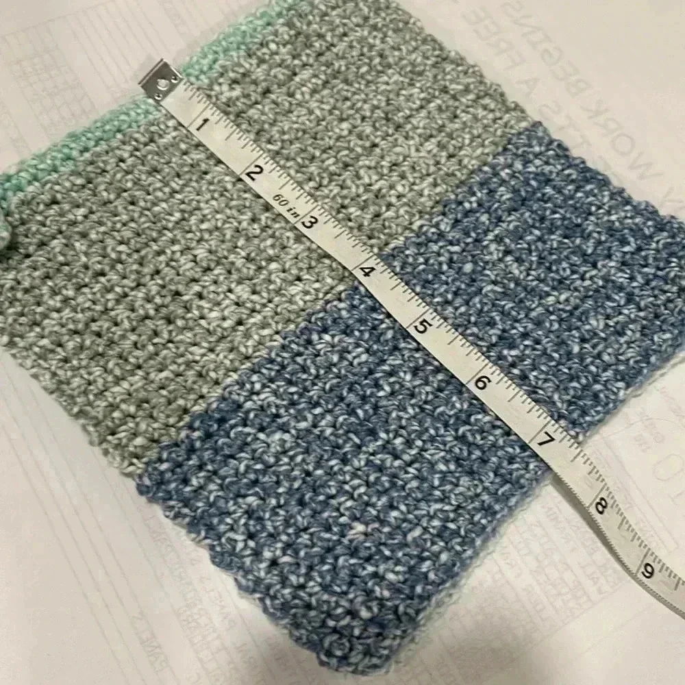 Hand Crocheted Washcloth/Dishcloth - Set of 3